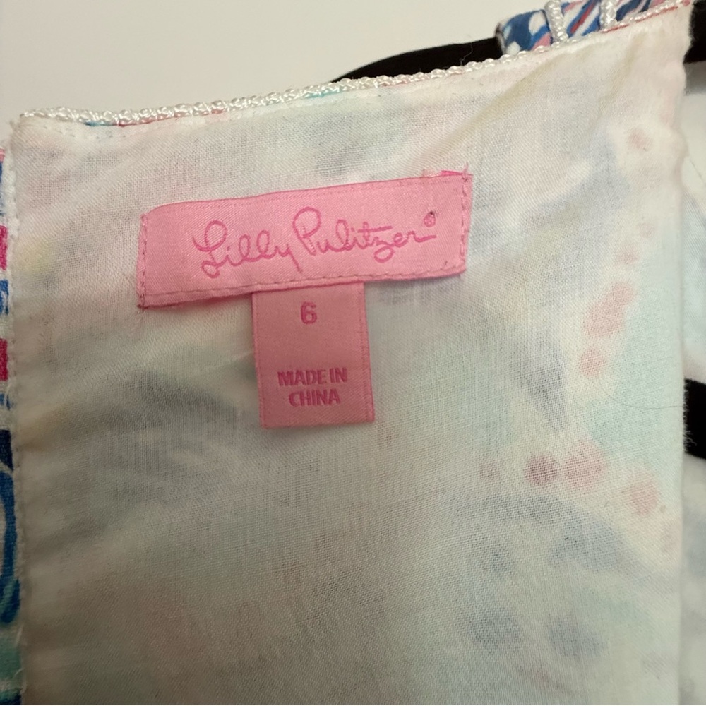 Preppy LILLY PULITZER Shell Me About It Gabby Dress Size 6 - Picture 9 of 17